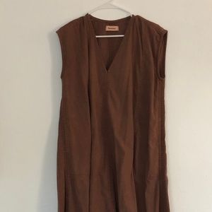 Revisited brown midi caftan dress